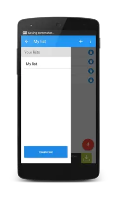 Shopping list android App screenshot 0