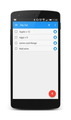 Shopping list android App screenshot 1